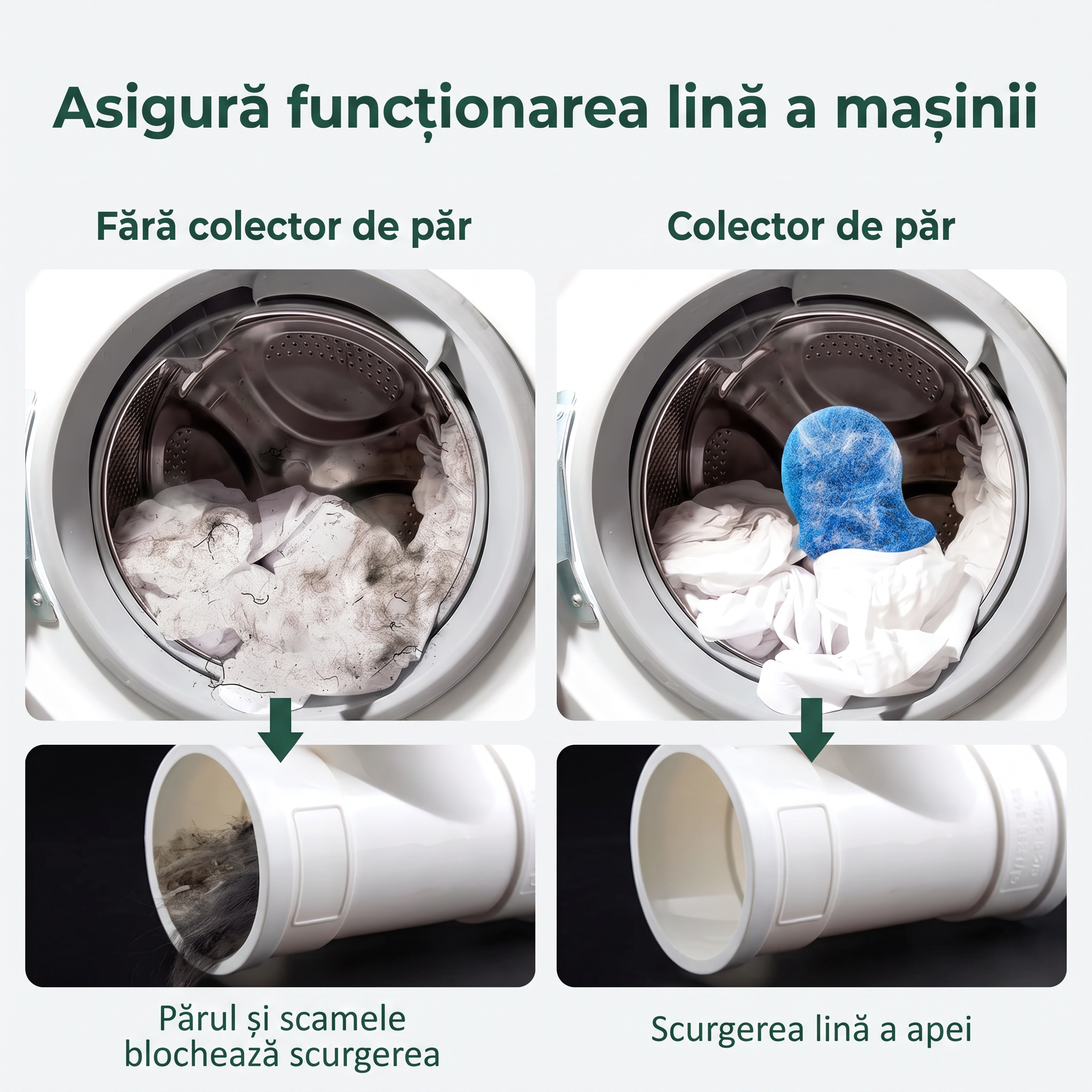 6 PCS Pet Hair Remover for Laundry – Effectively Removes Fur Lint & Dander – Reusable Eco-Friendly Laundry Pet Hair Catcher