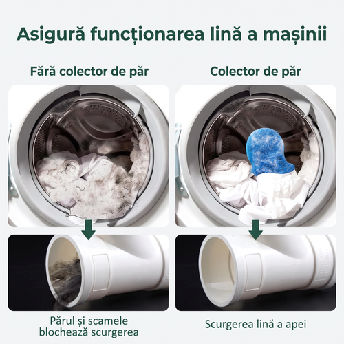 6 PCS Pet Hair Remover for Laundry – Effectively Removes Fur Lint & Dander – Reusable Eco-Friendly Laundry Pet Hair Catcher
