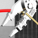 Foldable Wire Stripper Multifunctional 16-In-1 With Voltage Tester Electricity Measurement Function Cable Cutting Crimping Tool